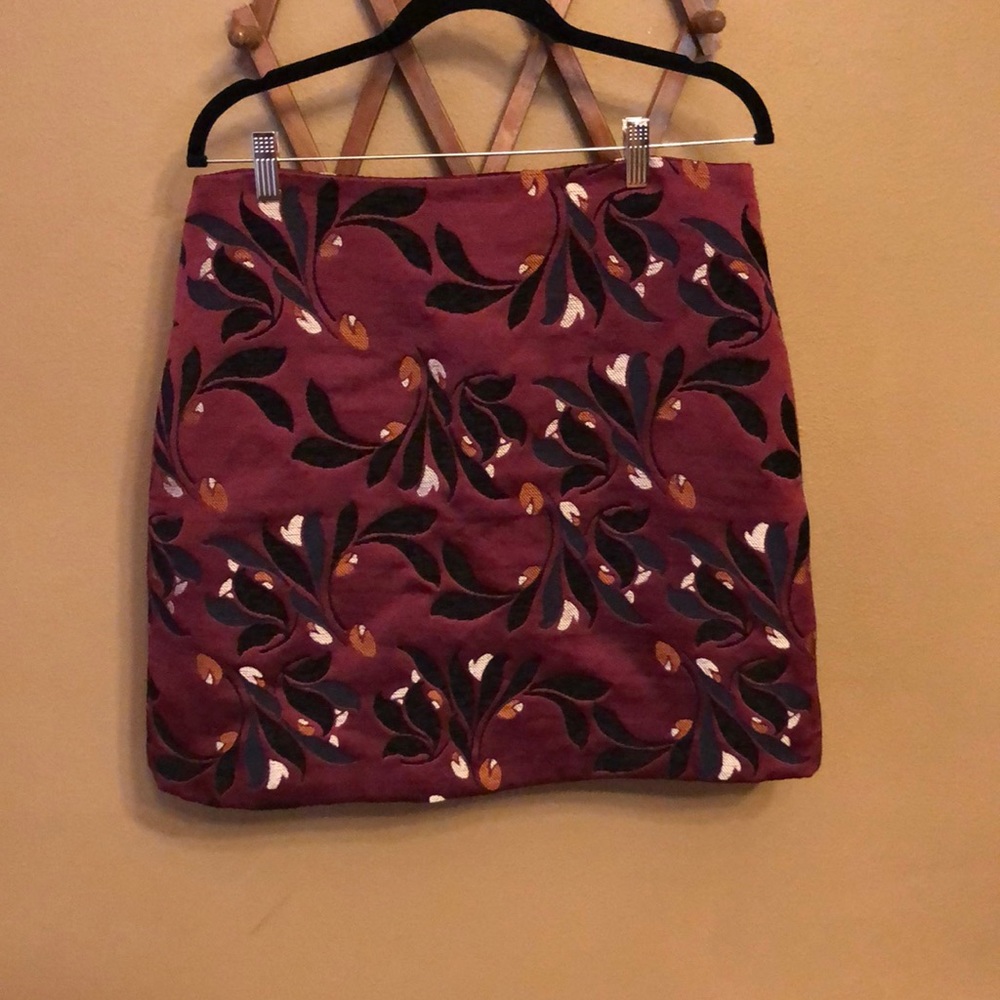 Ann Taylor Factory Maroon Skirt